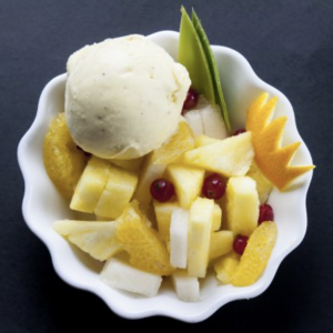 MACEDONIA DI FRUTTA CON GELATO